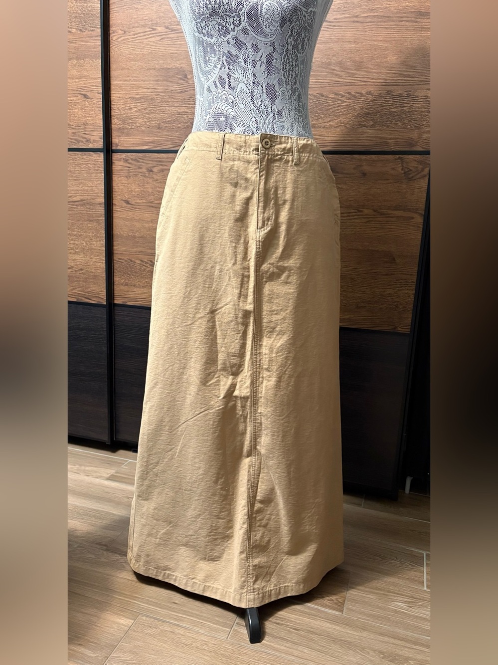 Jacob Maxi Skirt with Front Seam and Belt Loops
